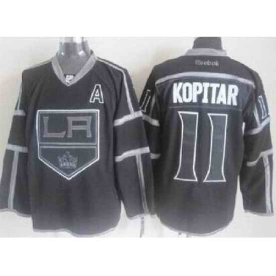 Los Angeles Kings #11 Anze Kopitar Black ICE Fashion NHL Jerseys